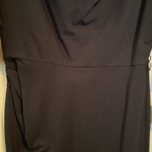 NWT Suzi Chin navy dress size 12p with belt - Picture 4 of 13